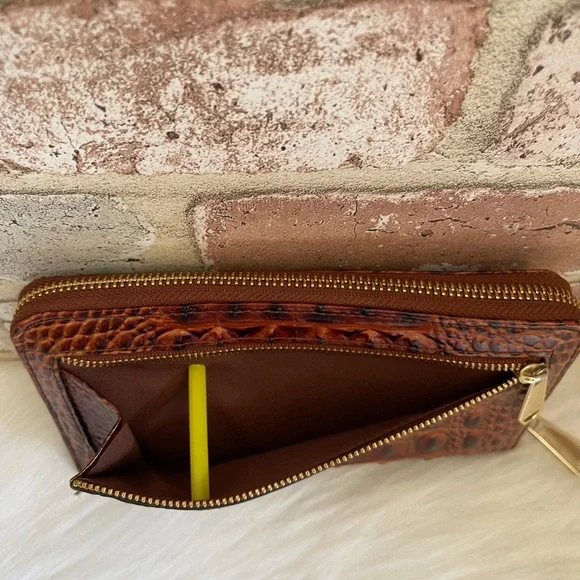 Brahmin Suri Melbourne Leather Zip-Around Wallet - Picture 10 of 12